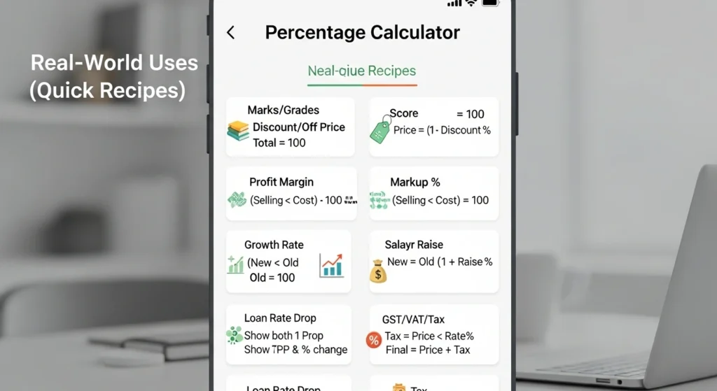 Percentage Calculator 7 Real world uses quick recipes