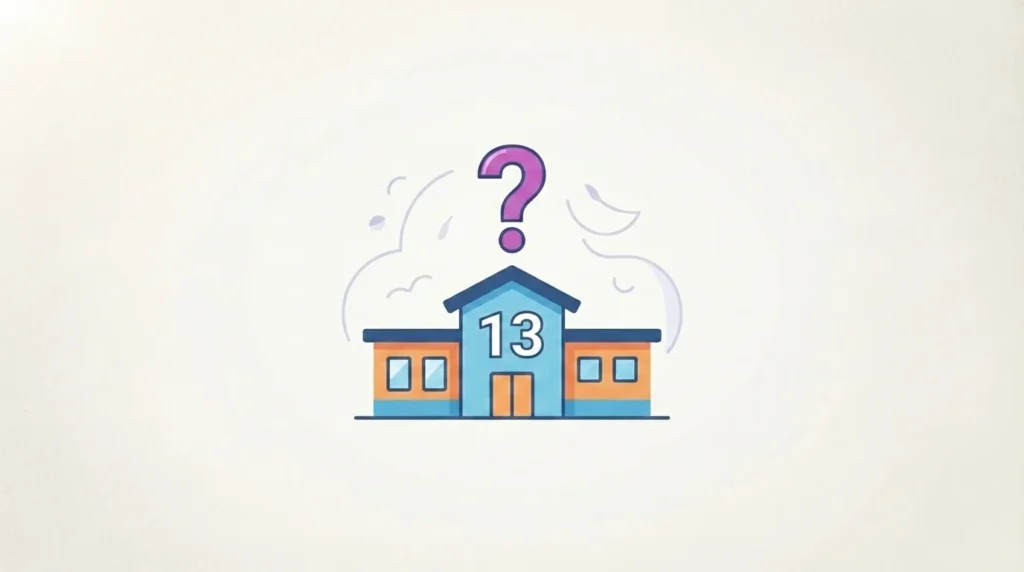 Illustration representing the question of whether there is a 13th grade in the American high school education system